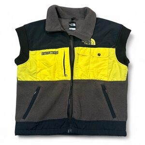 The North Face Steep Tech Vintage 90s Men’s USA Made Yellow Black Fleece Vest M